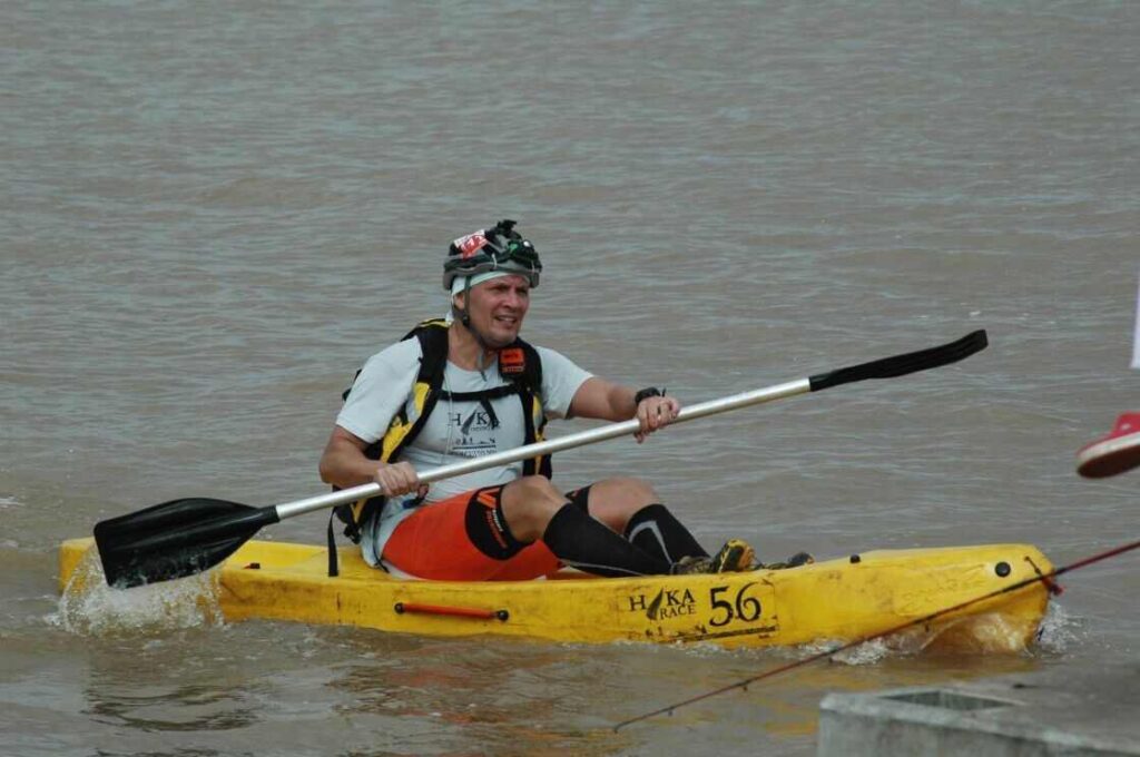 Canoagem nas corridas de aventura