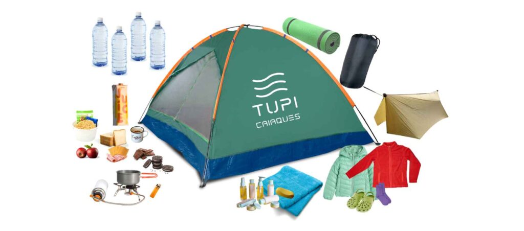 Checklist de canoagem para camping